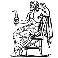 Dibujo para colorear: Mitología griega (Dioses y diosas) #109755 - Dibujos para Colorear e Imprimir Gratis