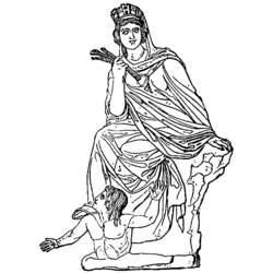 Dibujo para colorear: Mitología griega (Dioses y diosas) #109769 - Dibujos para Colorear e Imprimir Gratis