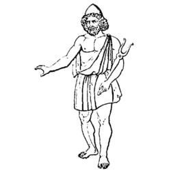 Dibujo para colorear: Mitología griega (Dioses y diosas) #109881 - Dibujos para Colorear e Imprimir Gratis
