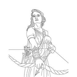 Dibujo para colorear: Mitología griega (Dioses y diosas) #109888 - Dibujos para colorear