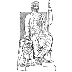 Dibujo para colorear: Mitología griega (Dioses y diosas) #109893 - Dibujos para Colorear e Imprimir Gratis
