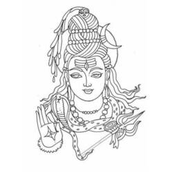 Dibujo para colorear: Mitología hindú (Dioses y diosas) #109217 - Dibujos para colorear