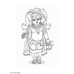 Dibujo para colorear: Mitología hindú (Dioses y diosas) #109235 - Dibujos para Colorear e Imprimir Gratis