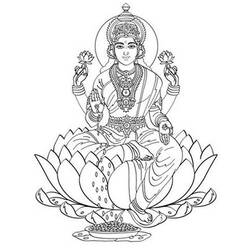 Dibujo para colorear: Mitología hindú (Dioses y diosas) #109269 - Dibujos para colorear