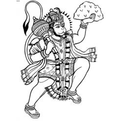 Dibujo para colorear: Mitología hindú (Dioses y diosas) #109281 - Dibujos para colorear