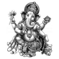 Dibujo para colorear: Mitología hindú (Dioses y diosas) #109282 - Dibujos para Colorear e Imprimir Gratis