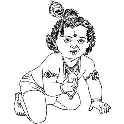 Dibujo para colorear: Mitología hindú (Dioses y diosas) #109294 - Dibujos para colorear