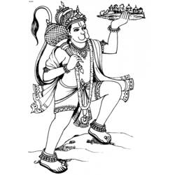 Dibujo para colorear: Mitología hindú (Dioses y diosas) #109353 - Dibujos para colorear