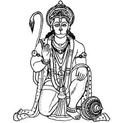 Dibujo para colorear: Mitología hindú (Dioses y diosas) #109355 - Dibujos para colorear