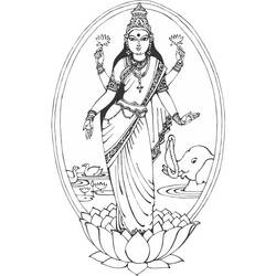 Dibujo para colorear: Mitología hindú (Dioses y diosas) #109359 - Dibujos para colorear