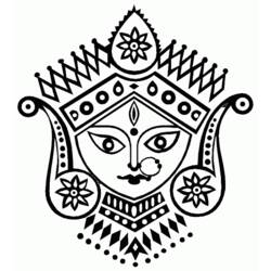 Dibujo para colorear: Mitología hindú (Dioses y diosas) #109435 - Dibujos para Colorear e Imprimir Gratis