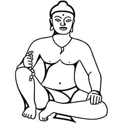 Dibujo para colorear: Mitología hindú: Buda (Dioses y diosas) #89507 - Dibujos para colorear
