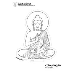 Dibujo para colorear: Mitología hindú: Buda (Dioses y diosas) #89532 - Dibujos para colorear