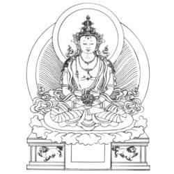 Dibujo para colorear: Mitología hindú: Buda (Dioses y diosas) #89533 - Dibujos para colorear
