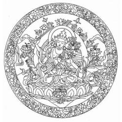 Dibujo para colorear: Mitología hindú: Buda (Dioses y diosas) #89536 - Dibujos para colorear