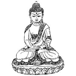 Dibujo para colorear: Mitología hindú: Buda (Dioses y diosas) #89549 - Dibujos para colorear