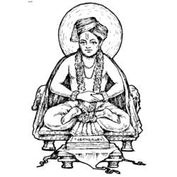 Dibujo para colorear: Mitología hindú: Buda (Dioses y diosas) #89554 - Dibujos para colorear