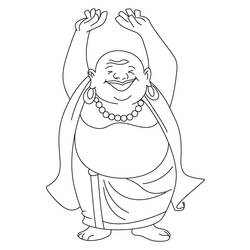 Dibujo para colorear: Mitología hindú: Buda (Dioses y diosas) #89564 - Dibujos para Colorear e Imprimir Gratis