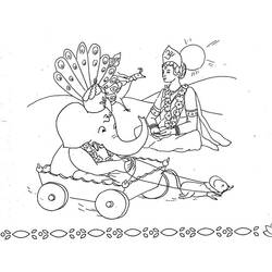 Dibujo para colorear: Mitología hindú: Ganesh (Dioses y diosas) #96932 - Dibujos para Colorear e Imprimir Gratis