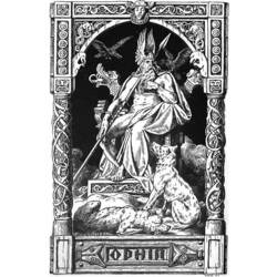 Dibujo para colorear: Mitología nórdica (Dioses y diosas) #110414 - Dibujos para Colorear e Imprimir Gratis