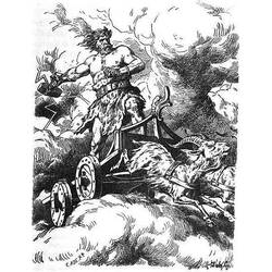 Dibujo para colorear: Mitología nórdica (Dioses y diosas) #110418 - Dibujos para Colorear e Imprimir Gratis