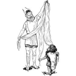Dibujo para colorear: Mitología nórdica (Dioses y diosas) #110533 - Dibujos para Colorear e Imprimir Gratis
