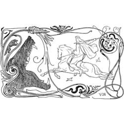 Dibujo para colorear: Mitología nórdica (Dioses y diosas) #110557 - Dibujos para Colorear e Imprimir Gratis