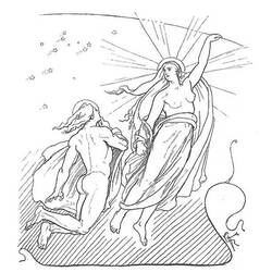 Dibujo para colorear: Mitología nórdica (Dioses y diosas) #110567 - Dibujos para Colorear e Imprimir Gratis
