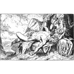 Dibujo para colorear: Mitología nórdica (Dioses y diosas) #110573 - Dibujos para Colorear e Imprimir Gratis