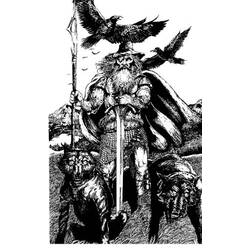 Dibujo para colorear: Mitología nórdica (Dioses y diosas) #110593 - Dibujos para Colorear e Imprimir Gratis