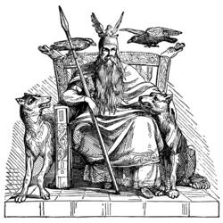 Dibujo para colorear: Mitología nórdica (Dioses y diosas) #110819 - Dibujos para Colorear e Imprimir Gratis