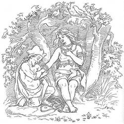 Dibujo para colorear: Mitología nórdica (Dioses y diosas) #110829 - Dibujos para Colorear e Imprimir Gratis