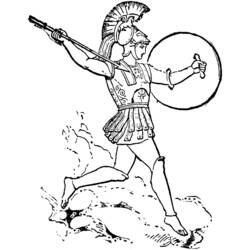 Dibujo para colorear: Mitología romana (Dioses y diosas) #110023 - Dibujos para colorear