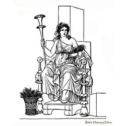Dibujo para colorear: Mitología romana (Dioses y diosas) #110028 - Dibujos para Colorear e Imprimir Gratis