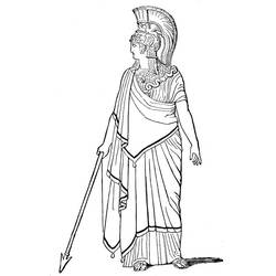 Dibujo para colorear: Mitología romana (Dioses y diosas) #110031 - Dibujos para colorear