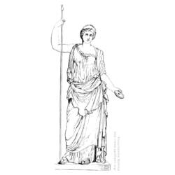 Dibujo para colorear: Mitología romana (Dioses y diosas) #110045 - Dibujos para Colorear e Imprimir Gratis