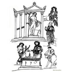 Dibujo para colorear: Mitología romana (Dioses y diosas) #110063 - Dibujos para Colorear e Imprimir Gratis