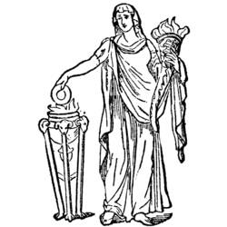 Dibujo para colorear: Mitología romana (Dioses y diosas) #110074 - Dibujos para colorear
