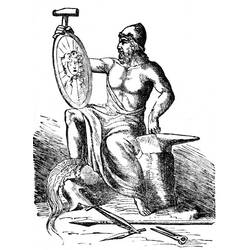 Dibujo para colorear: Mitología romana (Dioses y diosas) #110086 - Dibujos para Colorear e Imprimir Gratis