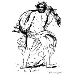 Dibujo para colorear: Mitología romana (Dioses y diosas) #110100 - Dibujos para Colorear e Imprimir Gratis