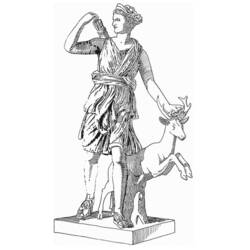Dibujo para colorear: Mitología romana (Dioses y diosas) #110102 - Dibujos para Colorear e Imprimir Gratis
