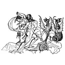 Dibujo para colorear: Mitología romana (Dioses y diosas) #110106 - Dibujos para Colorear e Imprimir Gratis