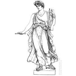Dibujo para colorear: Mitología romana (Dioses y diosas) #110115 - Dibujos para colorear