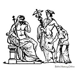 Dibujo para colorear: Mitología romana (Dioses y diosas) #110117 - Dibujos para Colorear e Imprimir Gratis