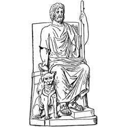 Dibujo para colorear: Mitología romana (Dioses y diosas) #110120 - Dibujos para colorear