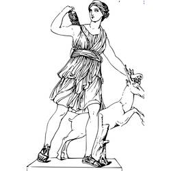 Dibujo para colorear: Mitología romana (Dioses y diosas) #110135 - Dibujos para colorear