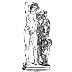 Dibujo para colorear: Mitología romana (Dioses y diosas) #110160 - Dibujos para Colorear e Imprimir Gratis