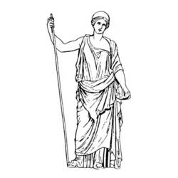 Dibujo para colorear: Mitología romana (Dioses y diosas) #110164 - Dibujos para colorear