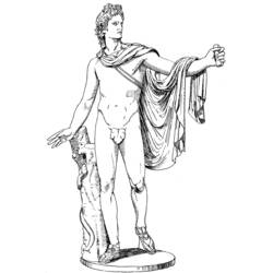 Dibujo para colorear: Mitología romana (Dioses y diosas) #110188 - Dibujos para colorear