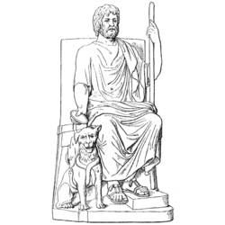 Dibujo para colorear: Mitología romana (Dioses y diosas) #110196 - Dibujos para Colorear e Imprimir Gratis